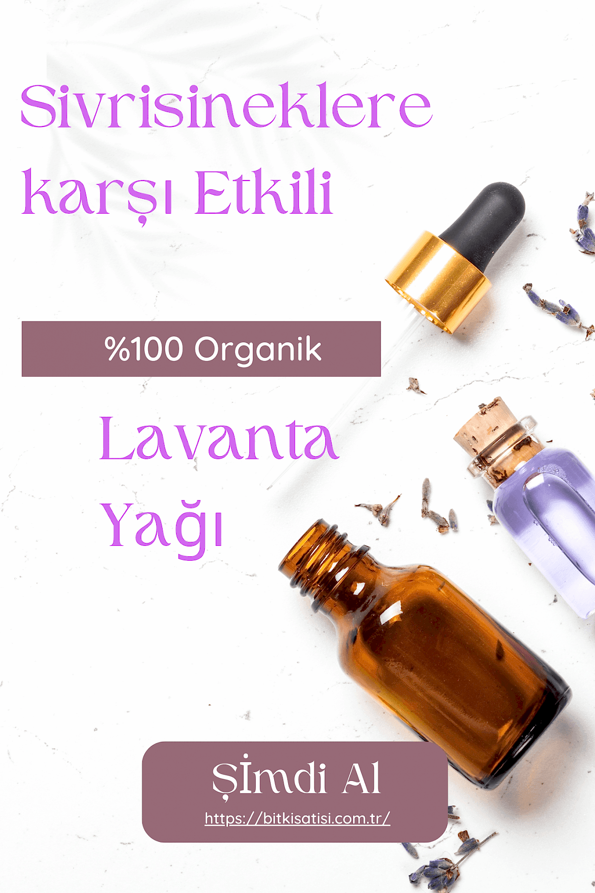 Lavanta Yağı Asya Kaplan Sivrisineğine karşı etkili Tıbbi Lavanta Yağı 10ml